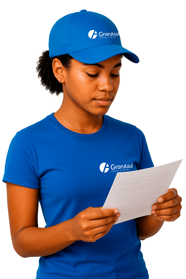 Persona leyendo instrucciones